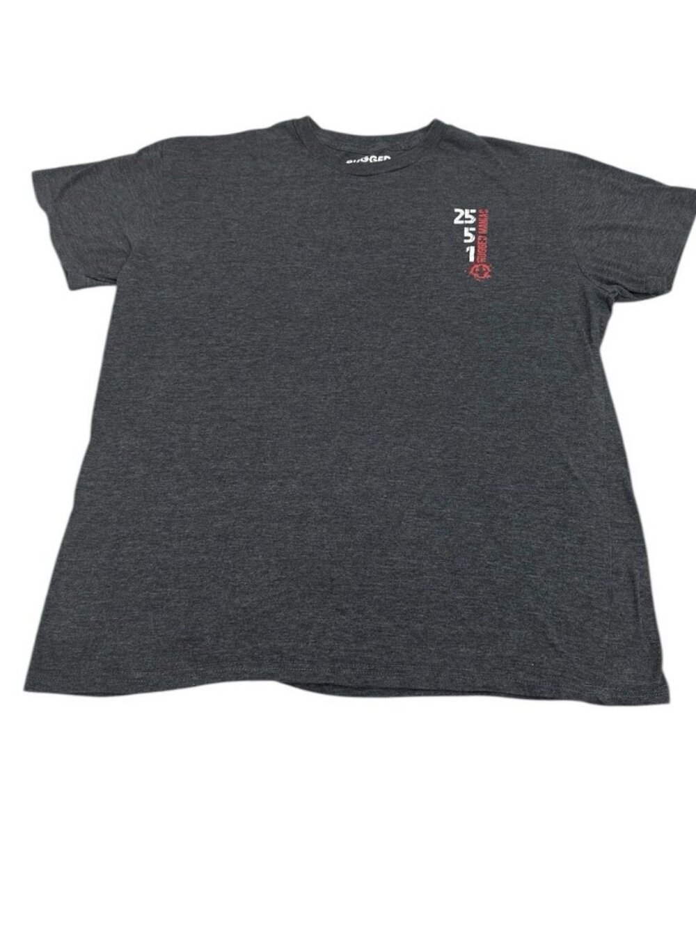 Men’s Rugged Maniac Shirt Black Performance Race Outdoors Finish Athletic Size L